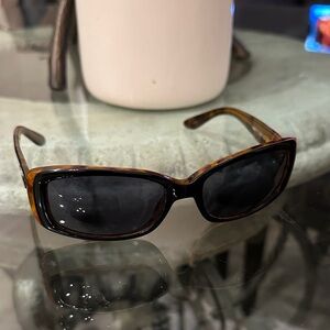 $125 Stylish Eschenbach Black and Brown Women's Sunglasses